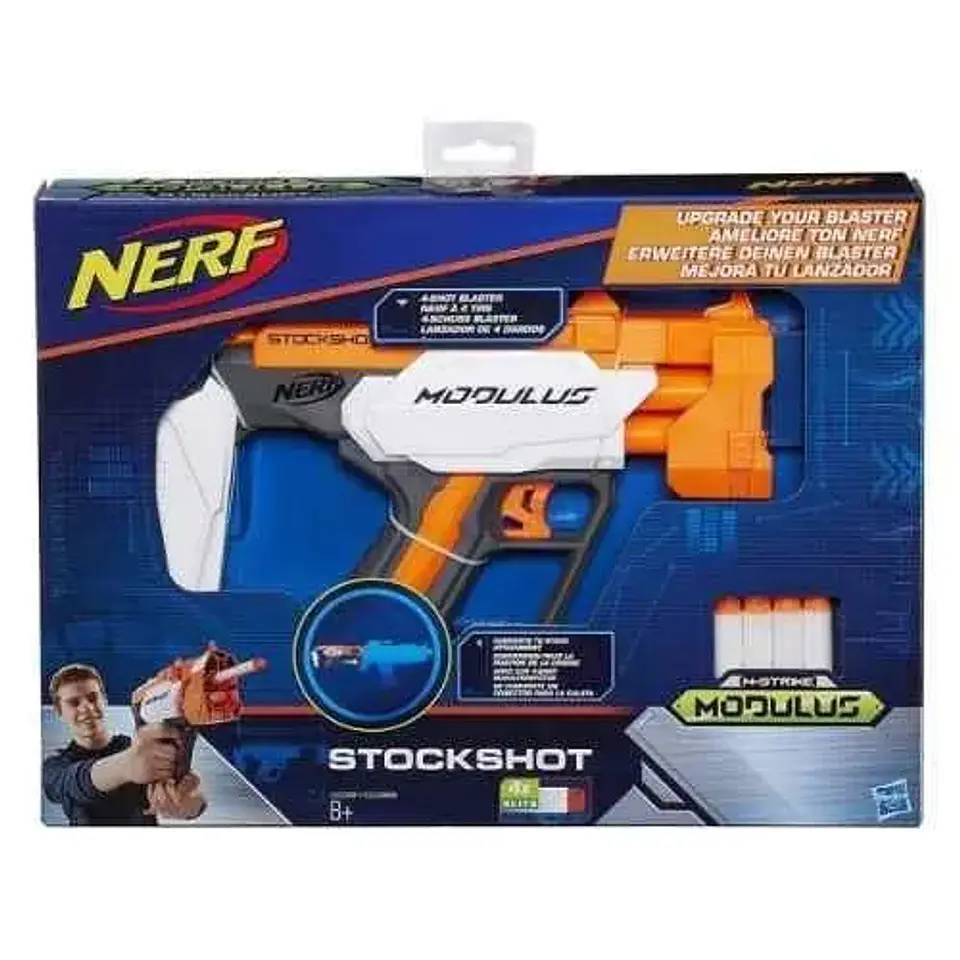 Nerf Modulus Blaster Asst Stockshot Arma Juego C0389 Hasbro Color Naranja Claro 2
