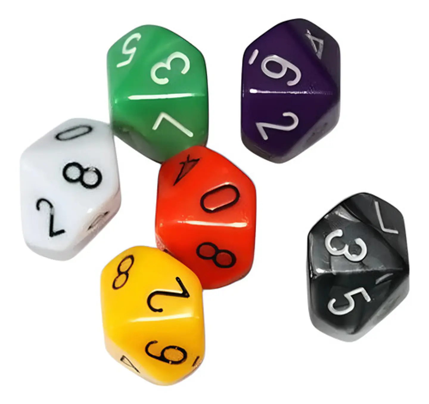 Juego Dados 10 Caras X6 Und Dados Juegos De Rol Mesa Casino 1