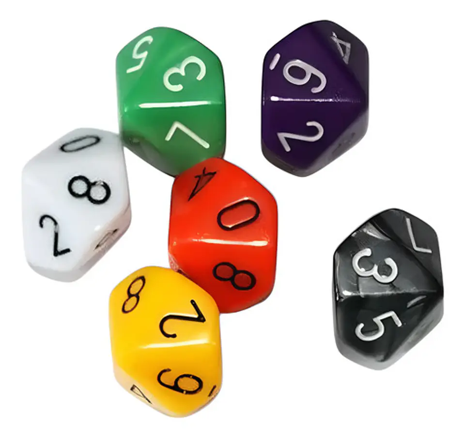 Juego Dados 10 Caras X6 Und Dados Juegos De Rol Mesa Casino 1