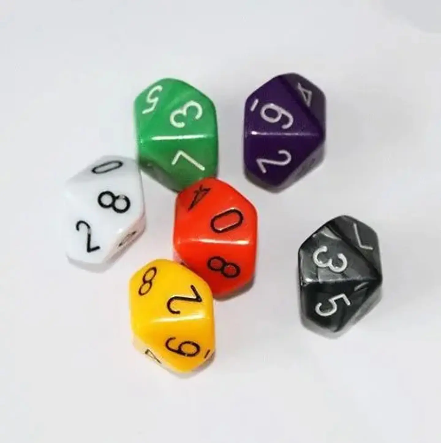 Juego Dados 10 Caras X6 Und Dados Juegos De Rol Mesa Casino 2
