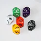Juego Dados 10 Caras X6 Und Dados Juegos De Rol Mesa Casino - Miniatura 2