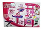 Cocina Infantil Luz Sonid Niña Kitchen Mesa Planchar 018-23 Liso Rosa - Miniatura 2