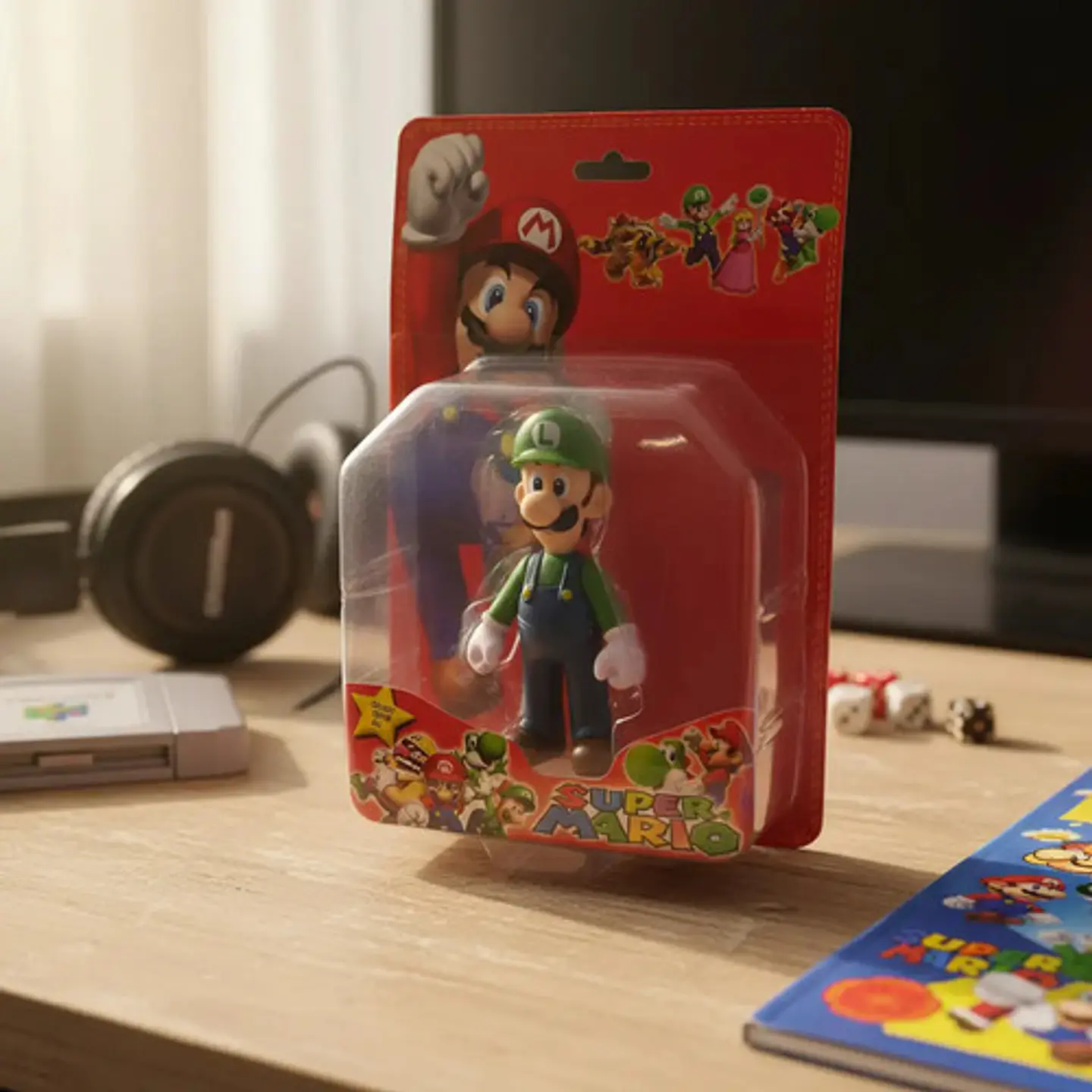 Figura Luigi Bros Coleccionable Nintendo Muñeco Juguete 1