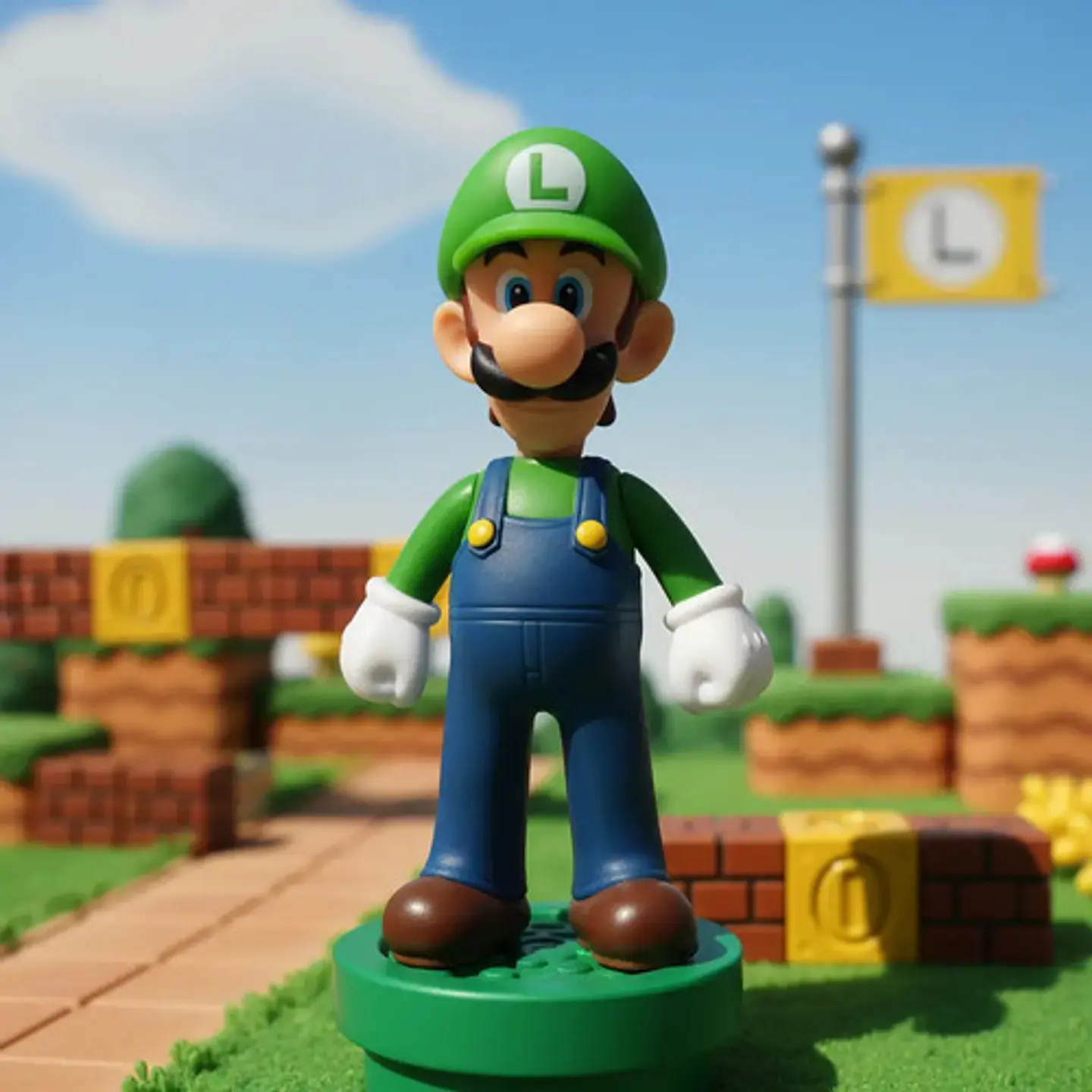 Figura Luigi Bros Coleccionable Nintendo Muñeco Juguete 6