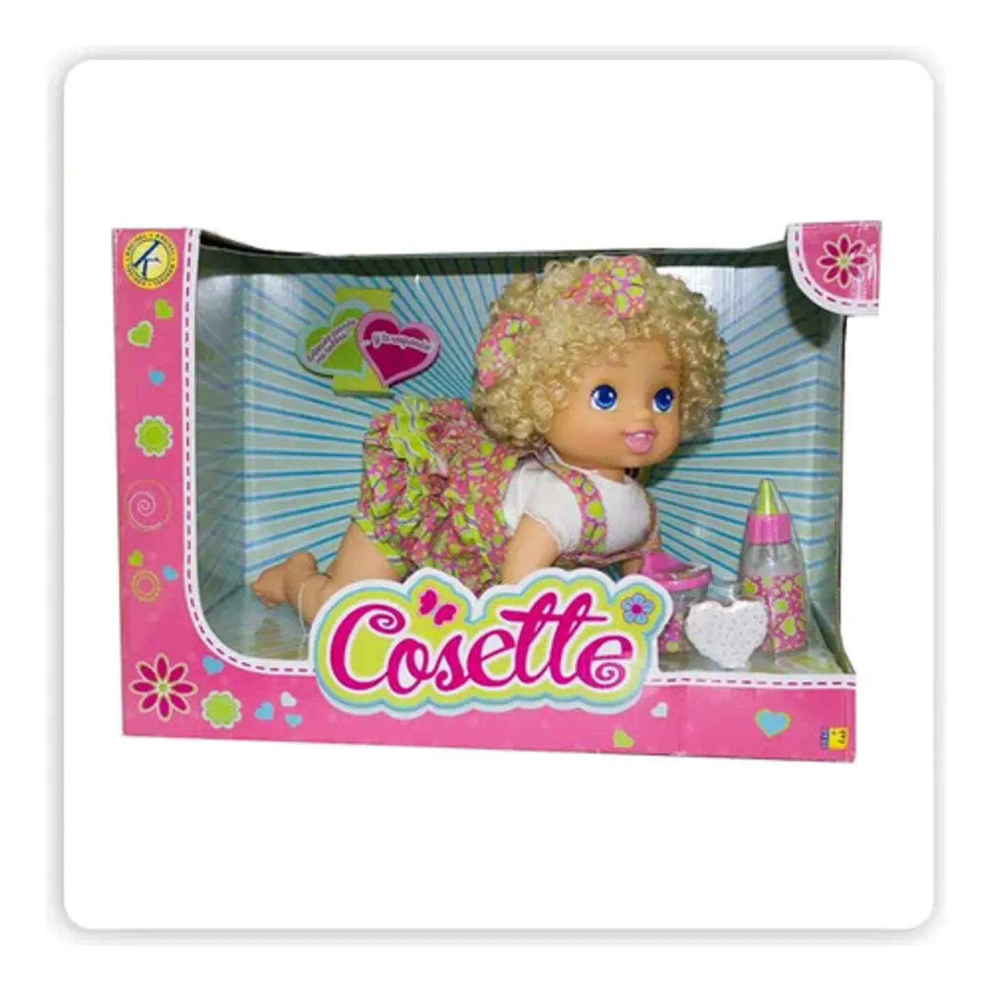 Muñeca Interactiva Con Sonido, Ríe. Gatea, Accesorios 4