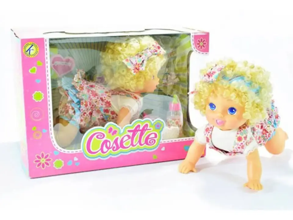 Muñeca Interactiva Con Sonido, Ríe. Gatea, Accesorios 6