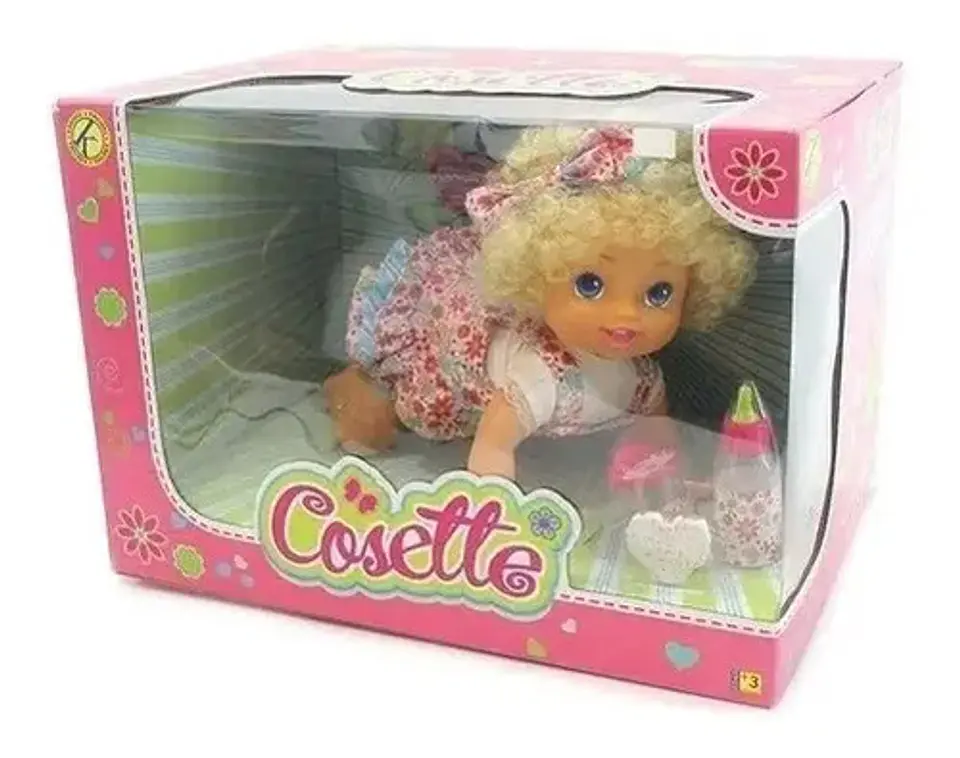 Muñeca Interactiva Con Sonido, Ríe. Gatea, Accesorios 7