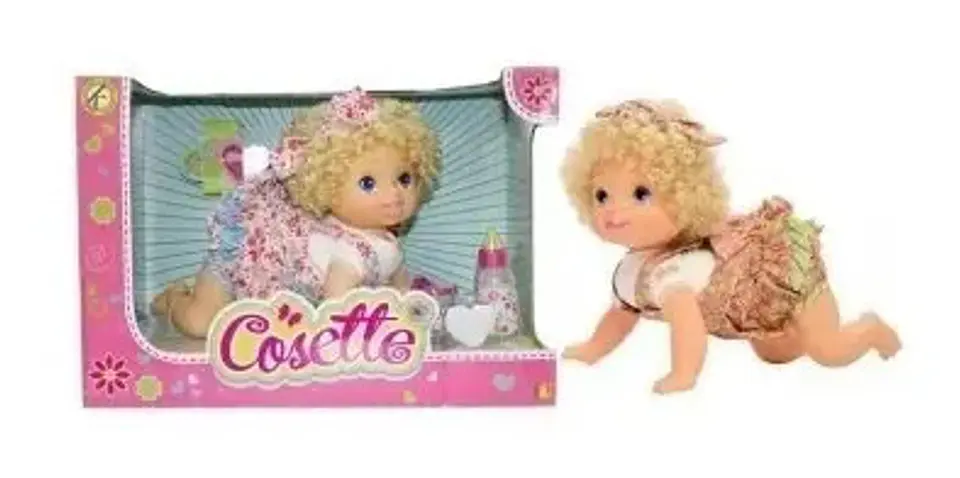 Muñeca Interactiva Con Sonido, Ríe. Gatea, Accesorios 9