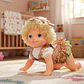 Muñeca Interactiva Con Sonido, Ríe. Gatea, Accesorios - Miniatura 11