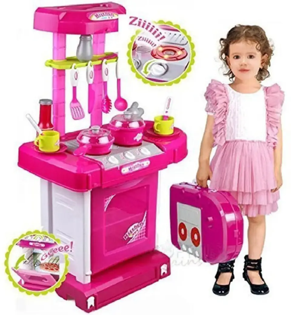 Cocina Maletín Juguete Horno Luz Sonidos Princesa 008-58 6