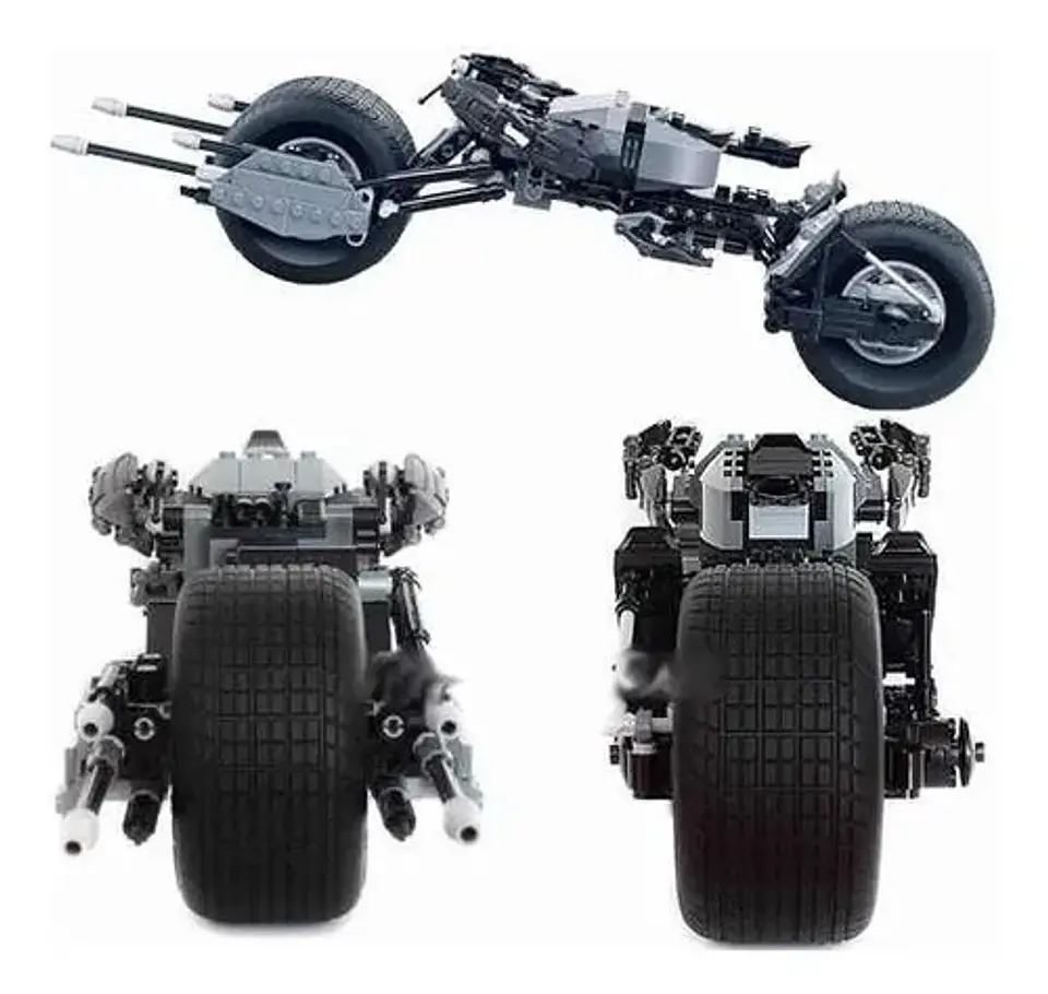 Super Heroes Batman Bloque Motocicleta 338 Pcs 7115 Fichas 4