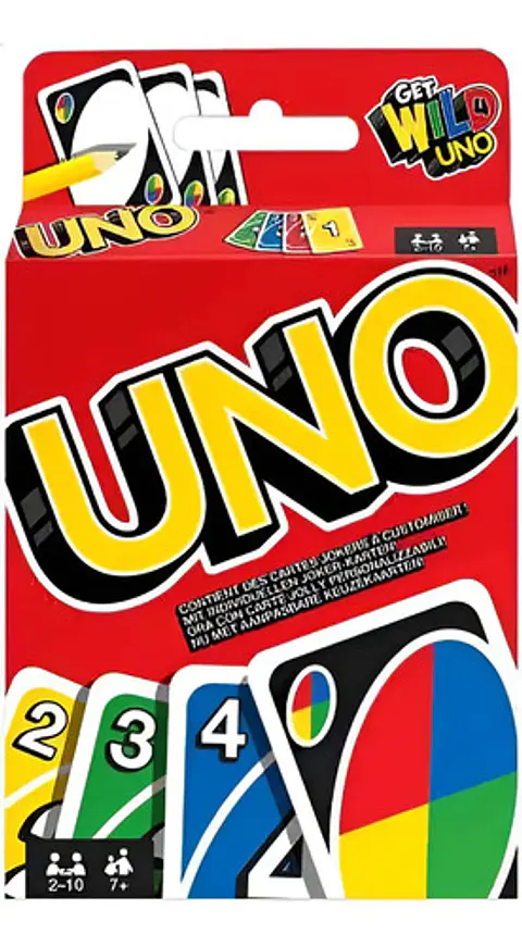 Juego de cartas Mattel Colored Classic UNO