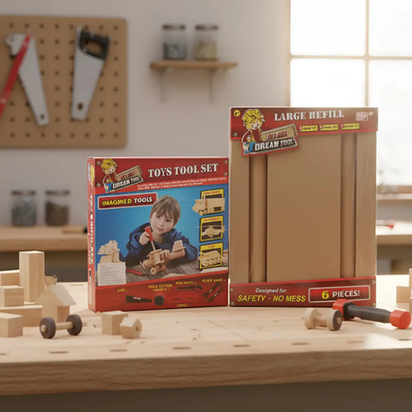 Kit Juego Carpintería Herramientas Construcción 8857 Pizas69 1