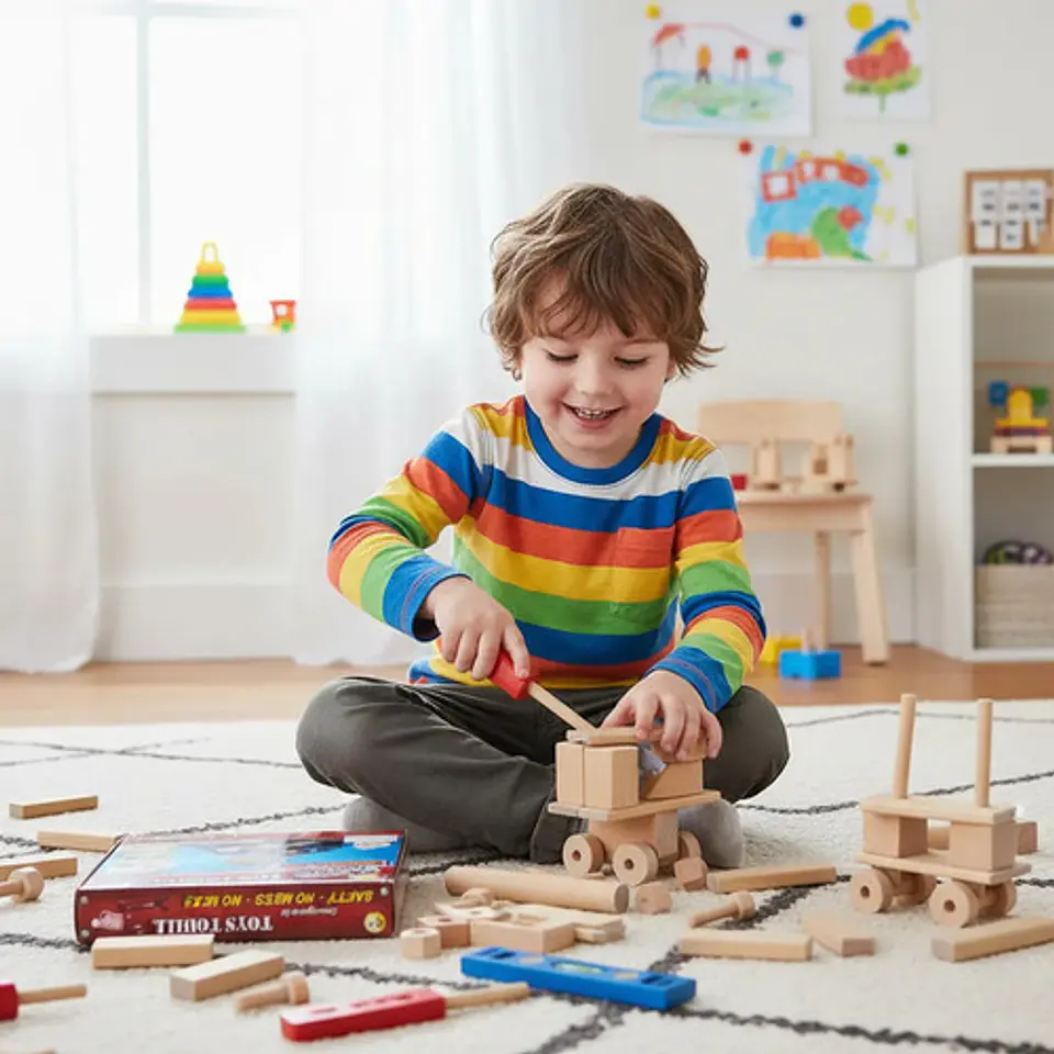 Kit Juego Carpintería Herramientas Construcción 8857 Pizas69 3