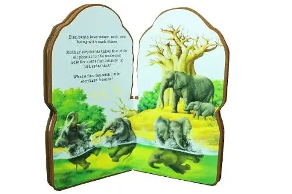 Cuento Animales Elefantes Niños Infantil Fomy Ingles Yd-02 2