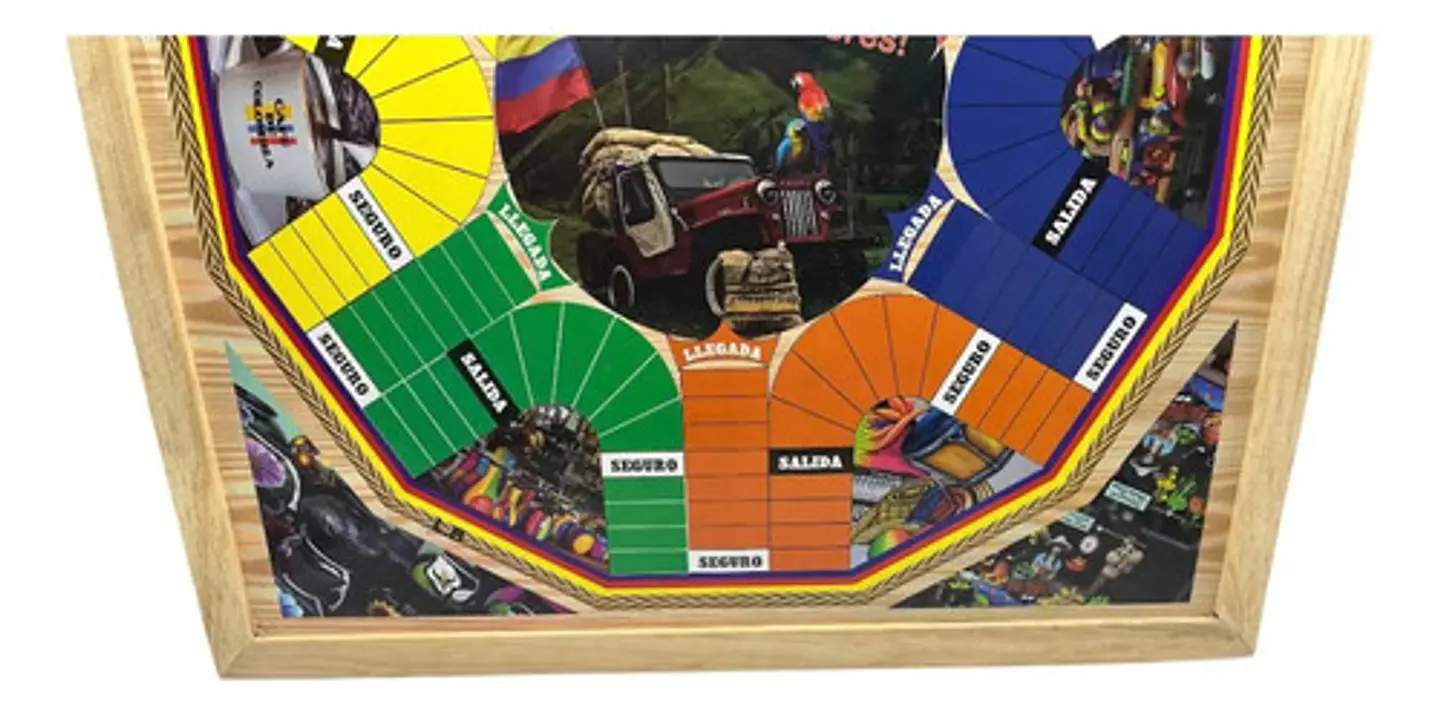 Juego Parqués 6 Puestos  Y Ajedrez Imantado Doble Cara  5
