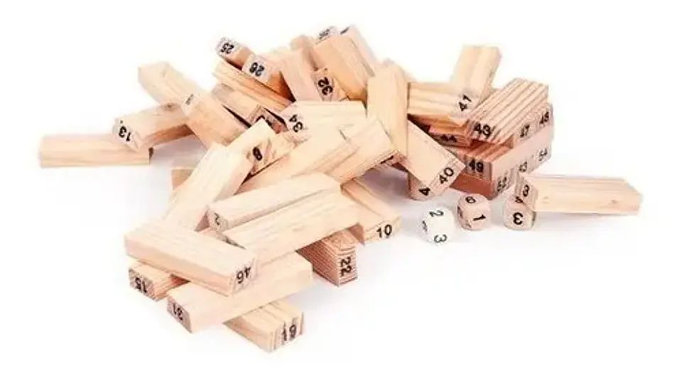 Torre Tipo Jenga Madera Bloques Juego 54 Fichas 2307-100 5