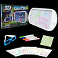 3d Magic Lumi Color Clow Tablero Drawing Board Ym191 - Miniatura 4