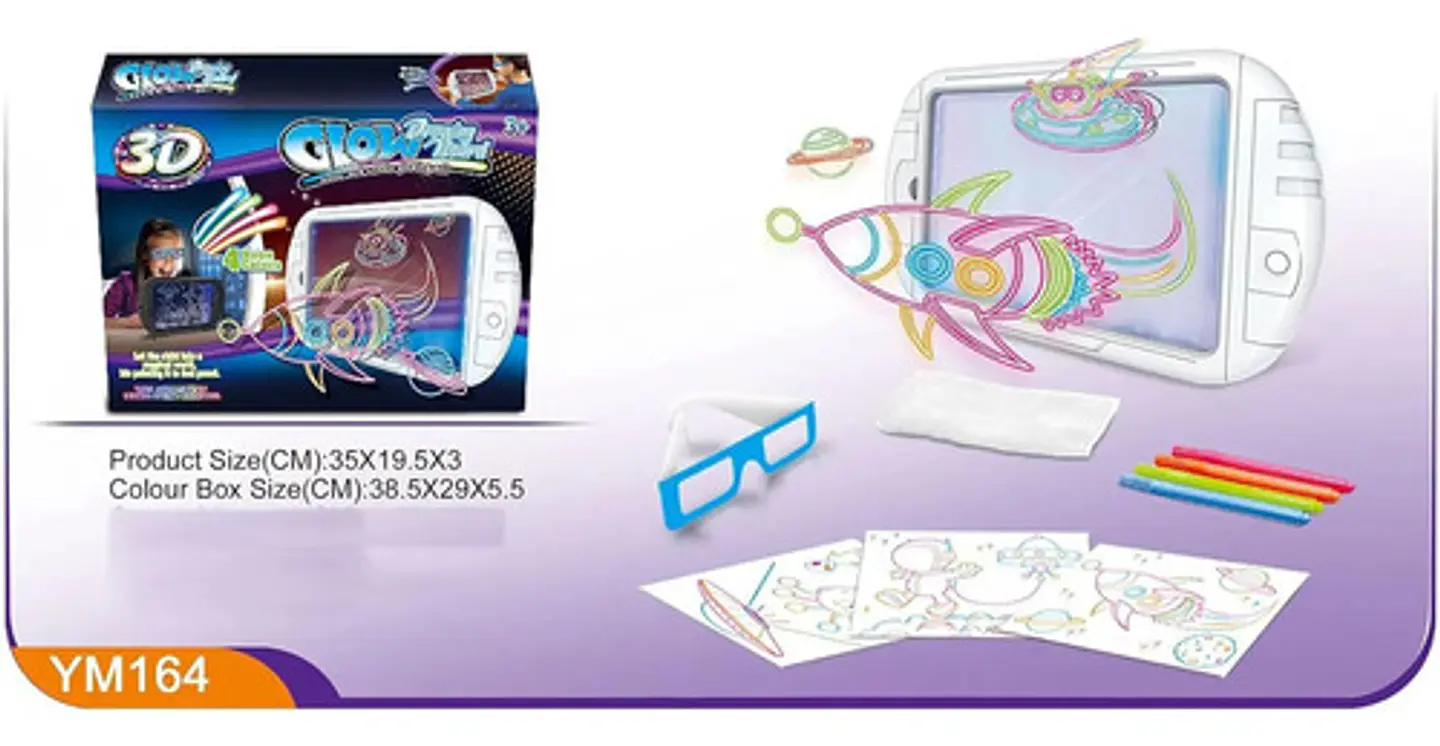 3d Magic Lumi Color Clow Tablero Drawing Board Ym191 5