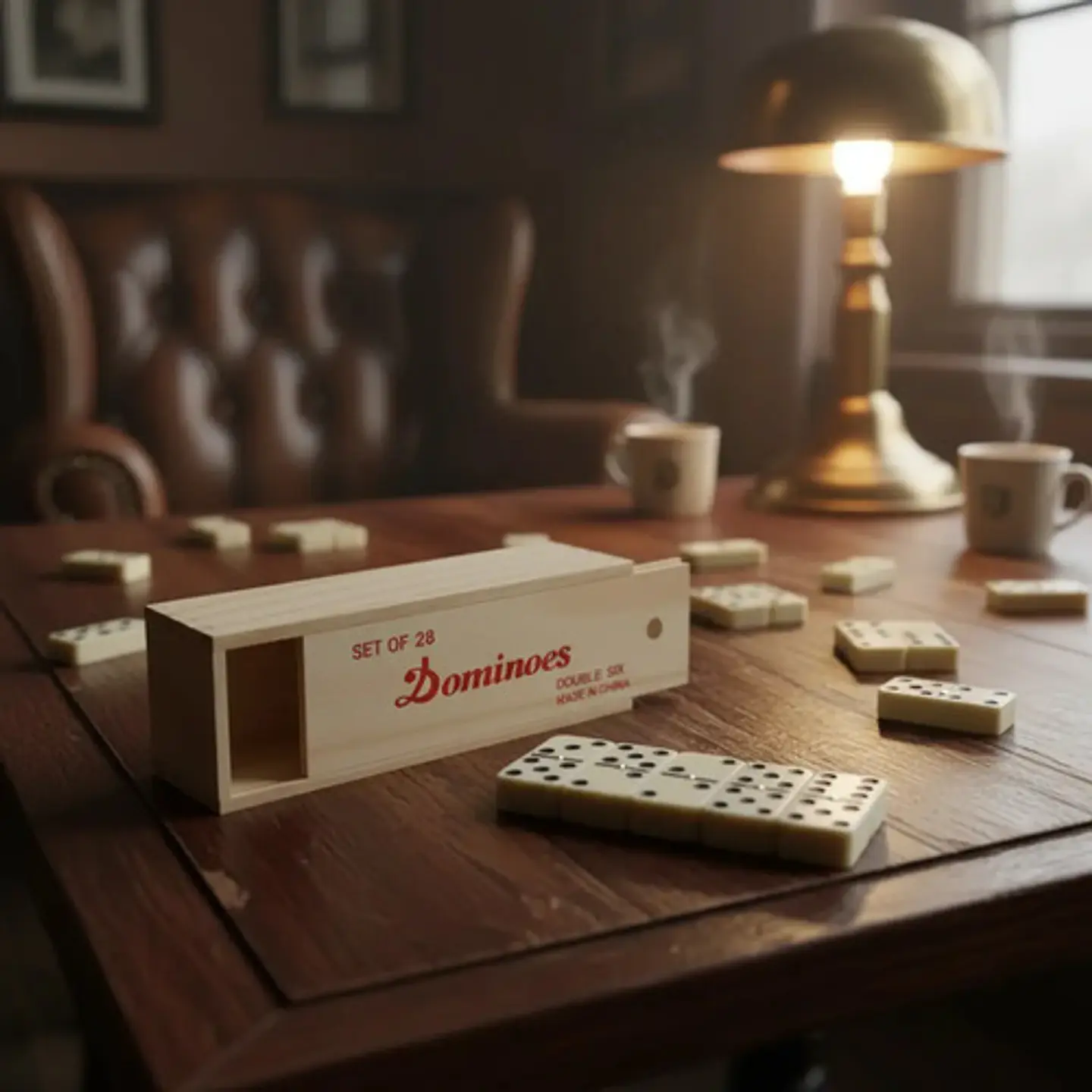 Domino Profesional Caja Madera Juego Fichas Casino 5010d  1