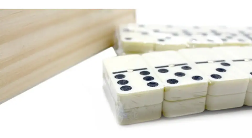 Domino Profesional Caja Madera Juego Fichas Casino 5010d  4
