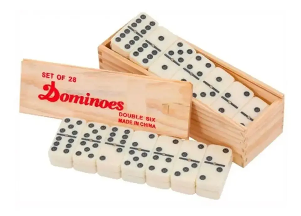 Domino Profesional Caja Madera Juego Fichas Casino 5010d  6