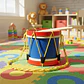 Tambor Musical Mediano Madera Para Niños Didactico - Miniatura 2