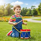 Tambor Musical Mediano Madera Para Niños Didactico - Miniatura 3