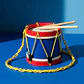 Tambor Musical Mediano Madera Para Niños Didactico - Miniatura 5
