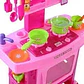 Cocinita Infantil Juguete Happy Chef 661-51 Rosa Con Sonido Y Horno 19 Accesorios - Miniatura 5