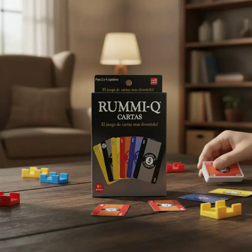 Rummy Juego De Mesa Cartas Plásticos Asociados Para 2 A 6 Jugadores 3