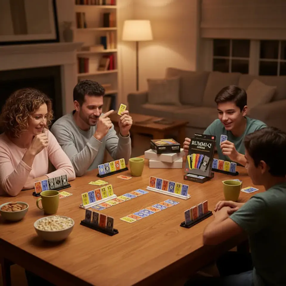 Rummy Juego De Mesa Cartas Plásticos Asociados Para 2 A 6 Jugadores 4