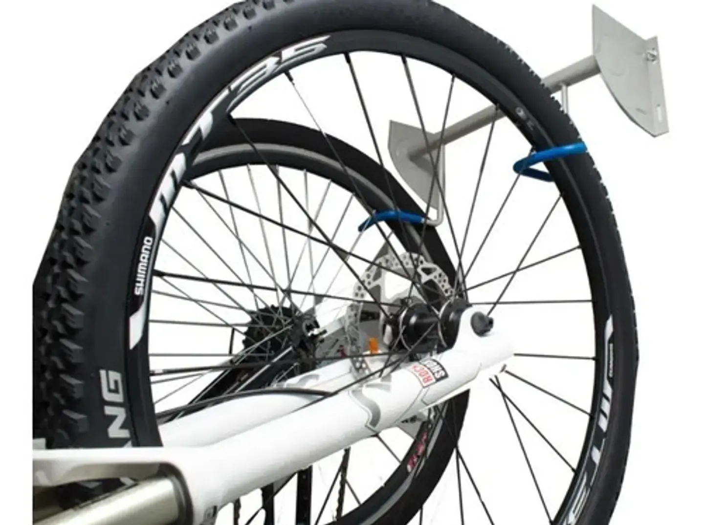 Colgador Vertical 2 Bicicletas Abw Pared Anclaje Seguro Gris 50kg 2