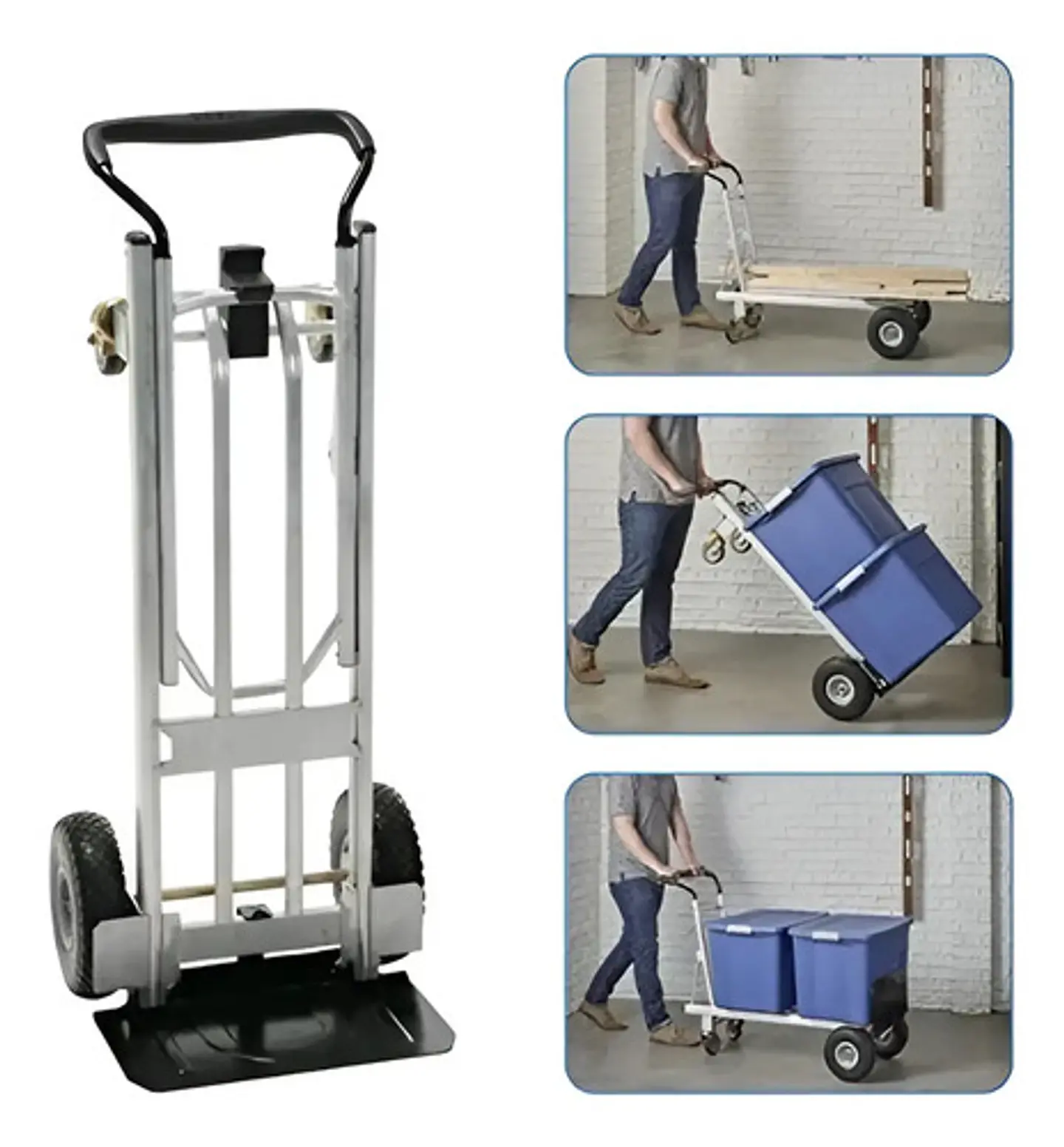 Carretilla Carga Industrial 3 En1 1000lb Carreta Marca Cosco 1