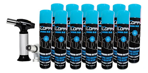 Soplete Gas Butano De Precision Alta Temperatura 12 Tanques