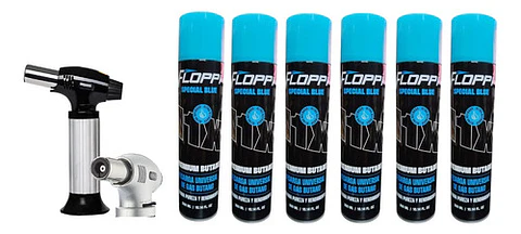 Mini Soplete +6 Gas Briquet Recargable Cocina Gratinar Encen