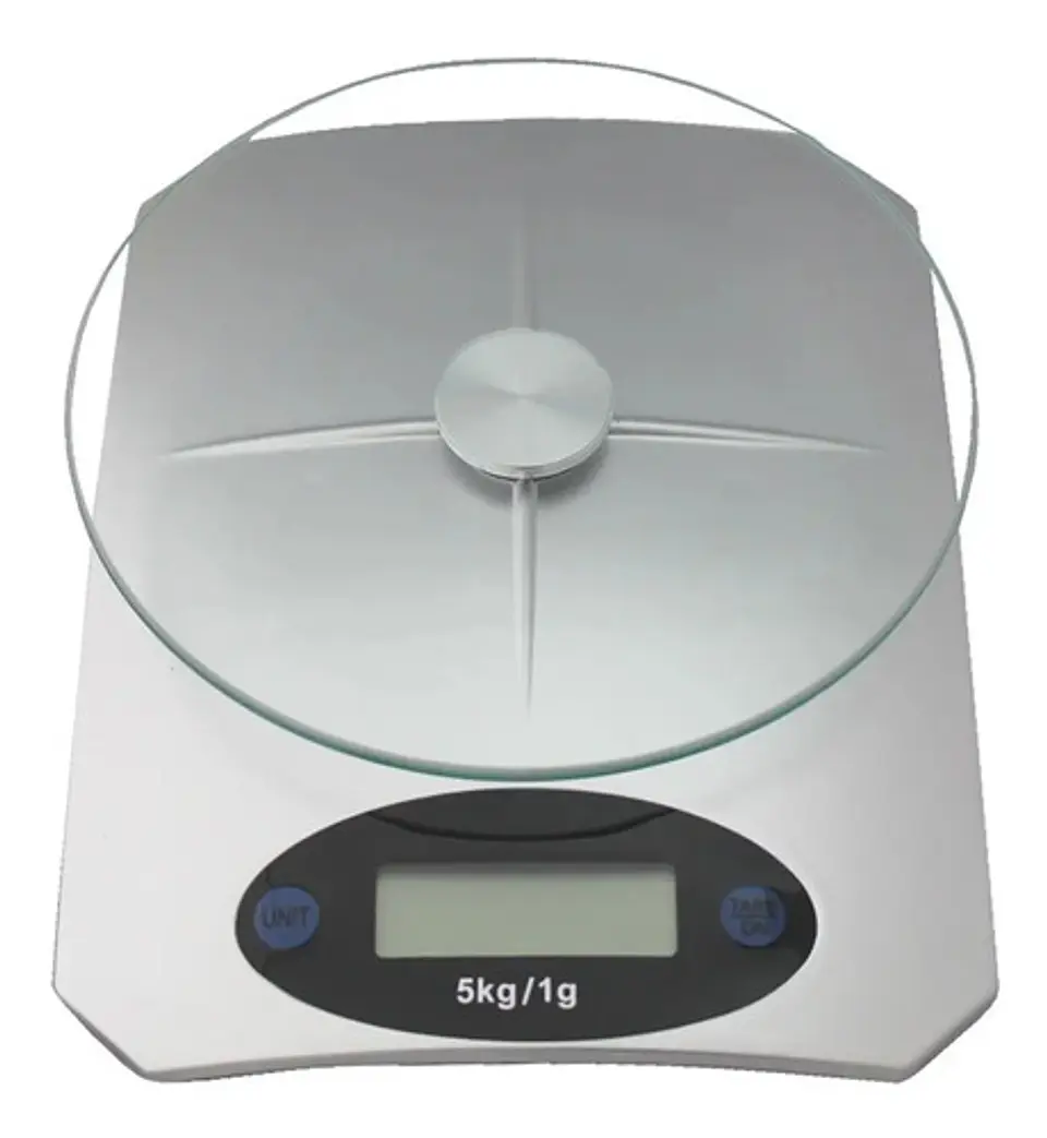 Báscula Digital De Cocina Felite Ke-5 Para 5 Kg Con Precisión De 3 G Plateado 1