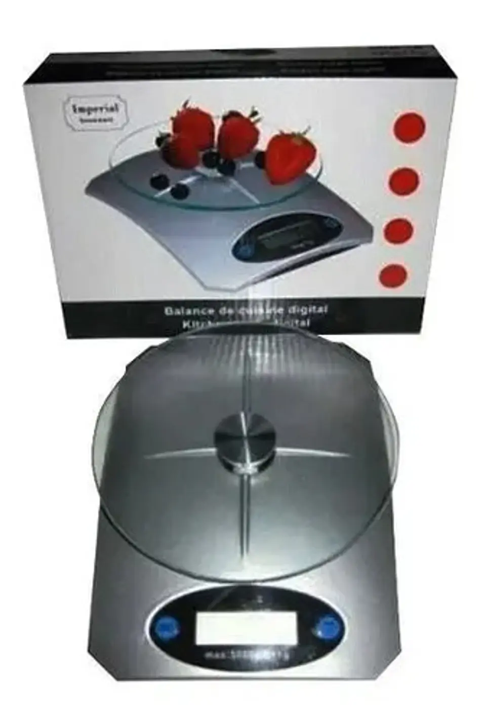 Báscula Digital De Cocina Felite Ke-5 Para 5 Kg Con Precisión De 3 G Plateado 3