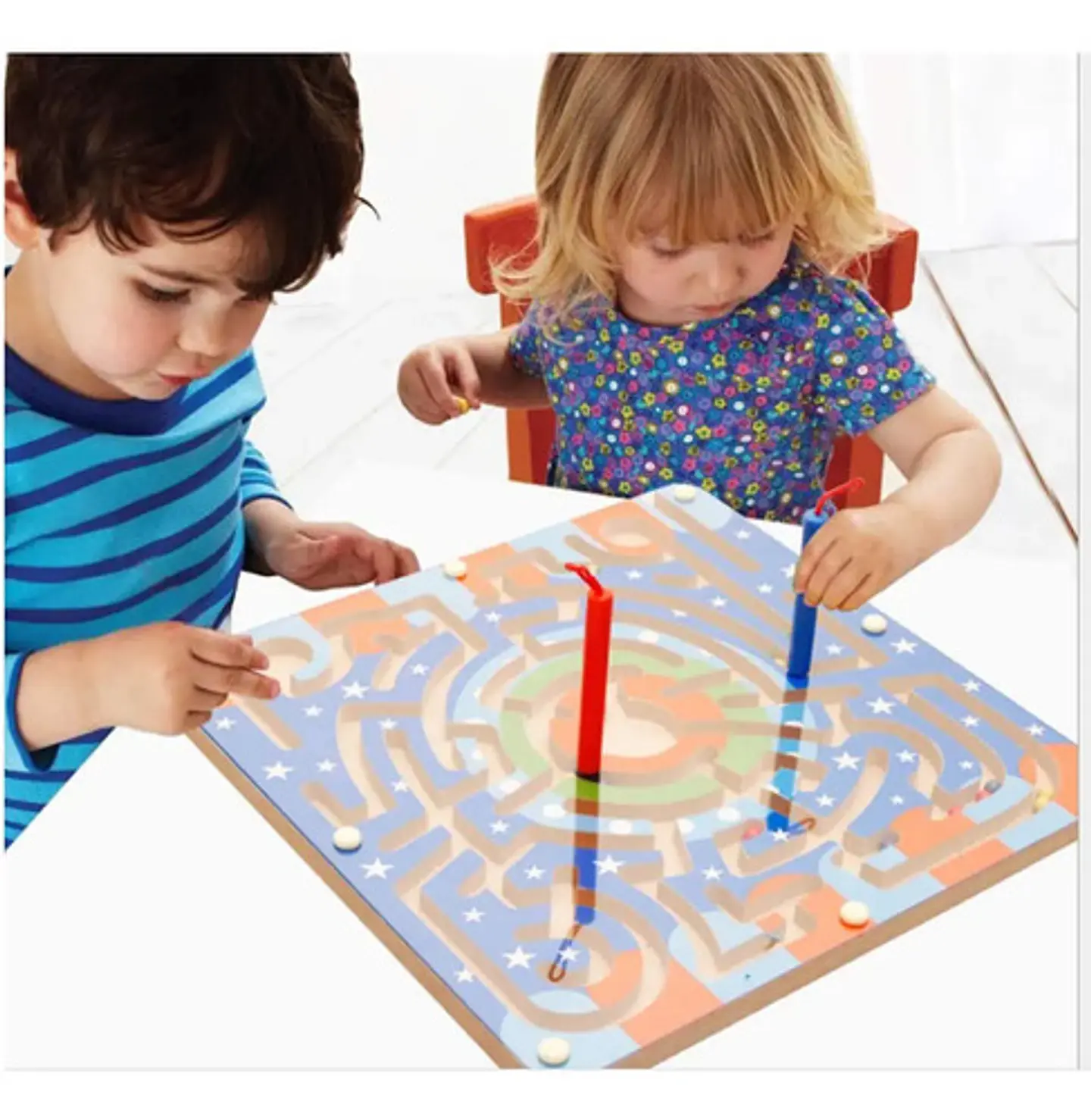 Juego Didáctico Madera Aprender Niños Laberinto Rc27-8044 6