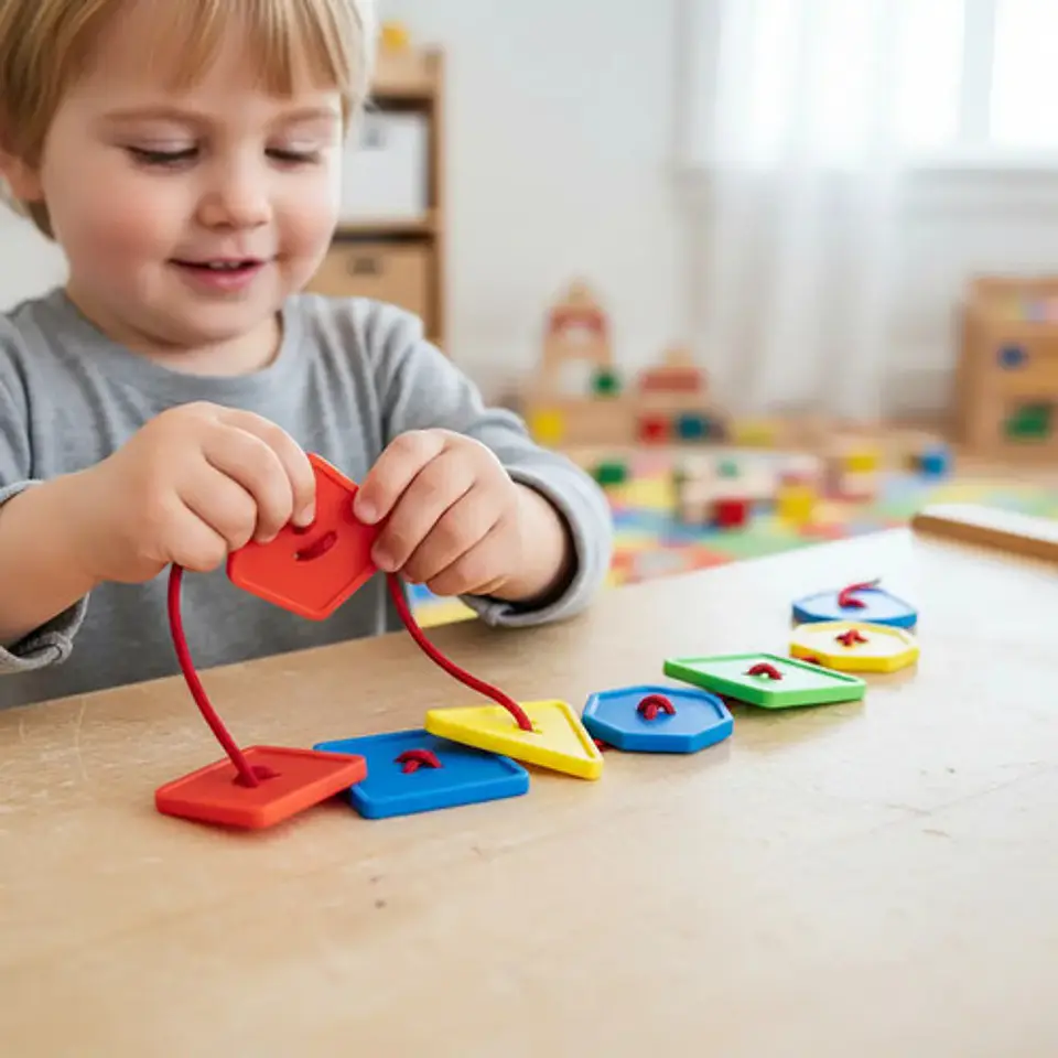 Juego Didáctico Botones Enhebrar Bloques Aprender Niños 7194 1