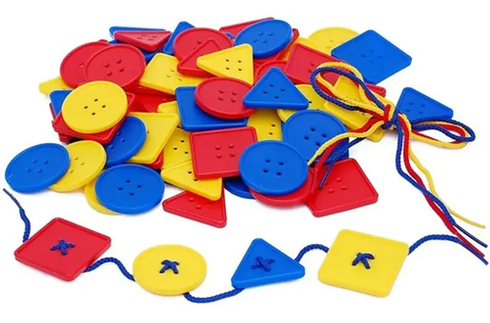 Juego Didáctico Botones Enhebrar Bloques Aprender Niños 7194 3