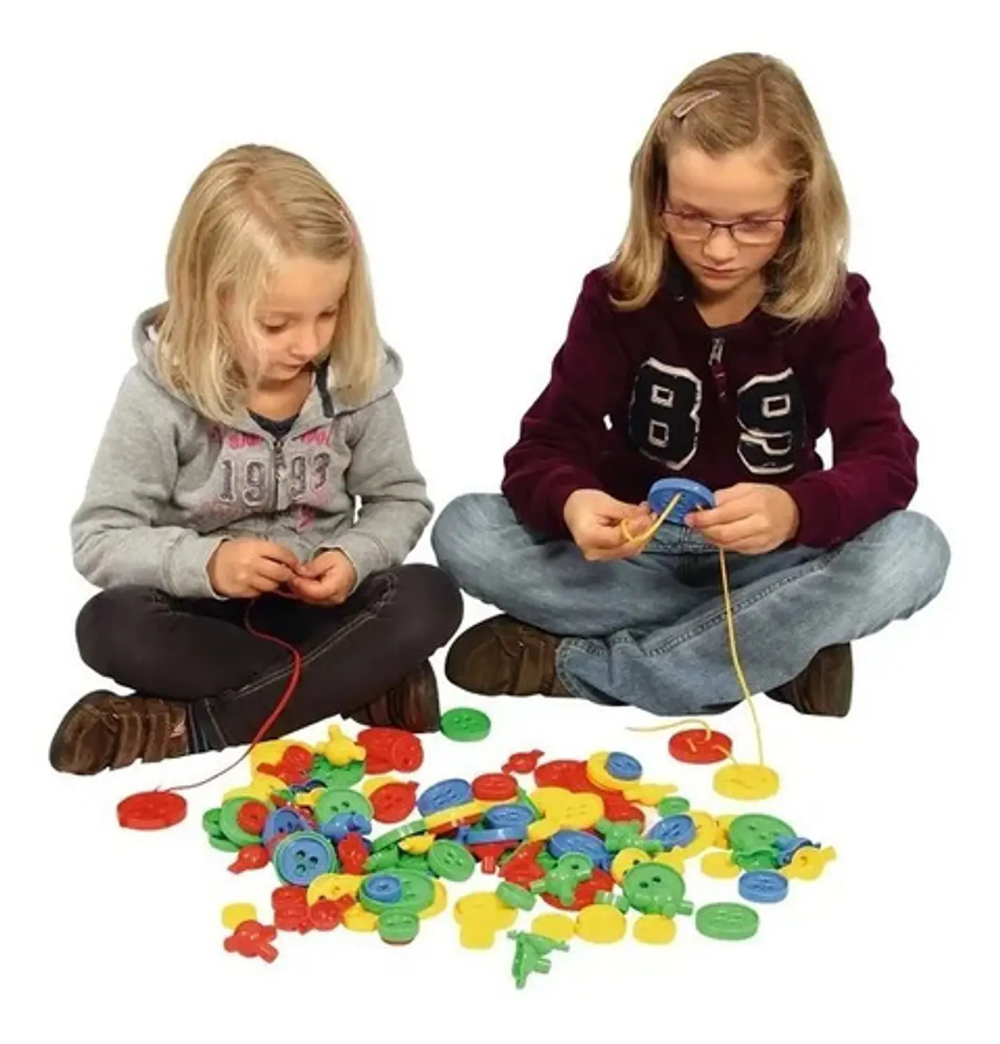 Juego Didáctico Botones Enhebrar Bloques Aprender Niños 7194 7