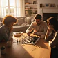 Ajedrez Juego Mesa Fichas Plasticas 2312 - Miniatura 2