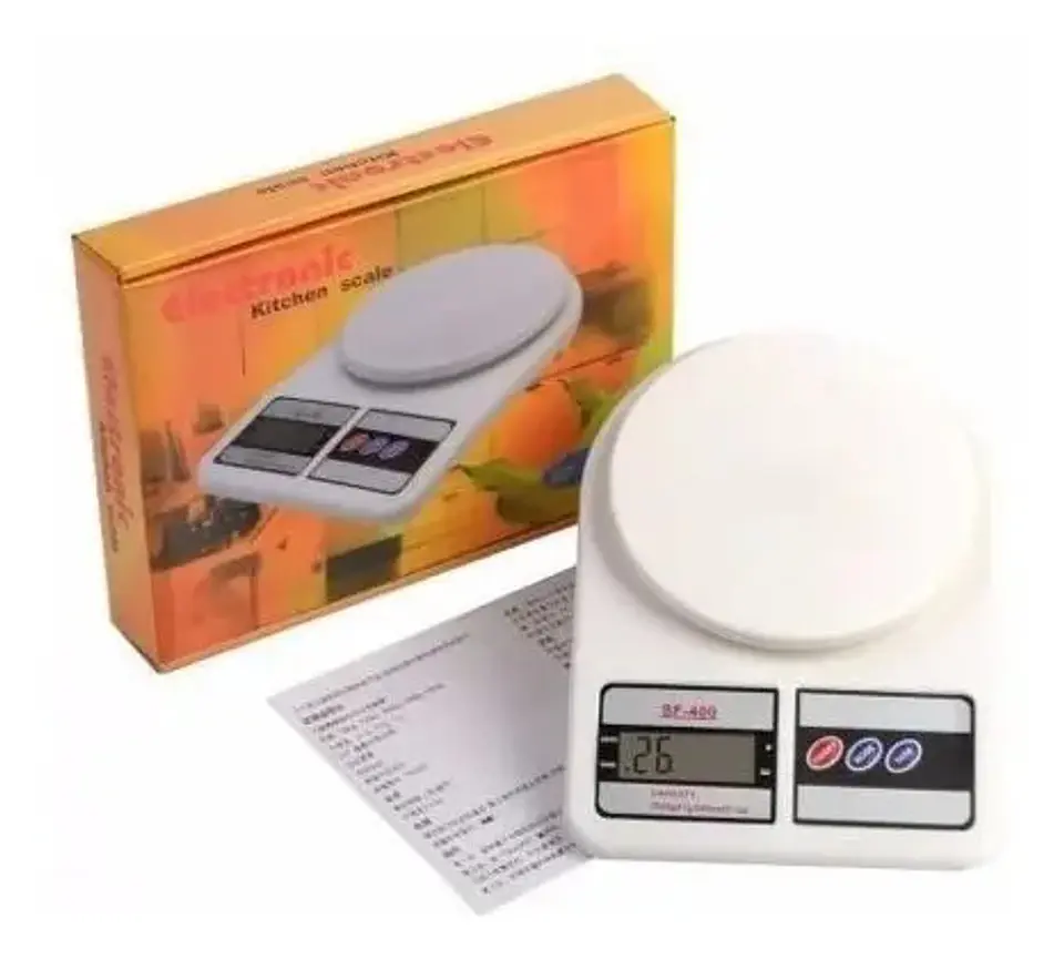 Balanza Cocina Electrónica Sf-400 10kl Kitchen Color Blanco 3