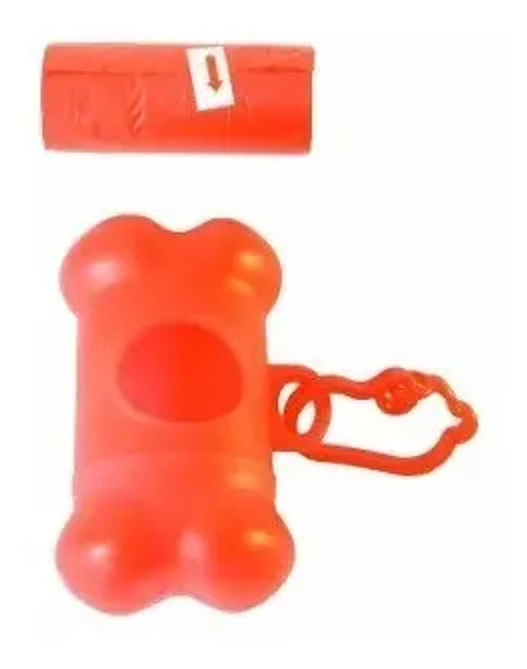 Mascotas Perros Aseo Dispensador Bolsas Popo Hueso Animales