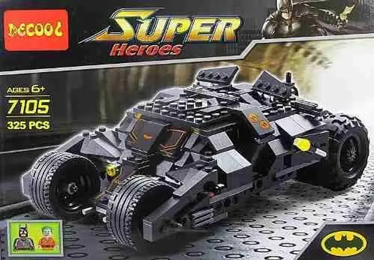 Batman Carro Tipo Bloques Armar Armotodo 325 Pz Ref 7105 4