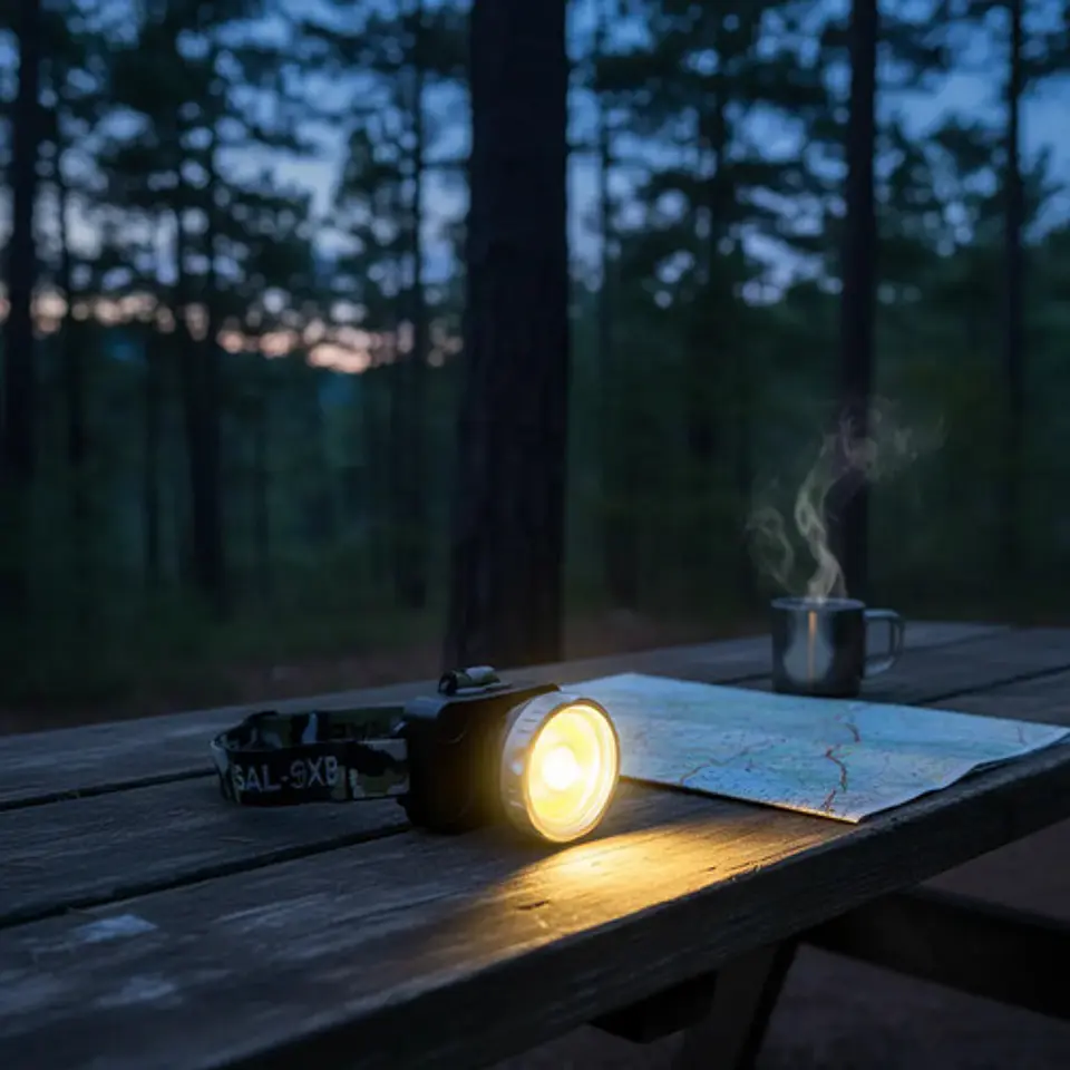 Linterna Minera Led  Camping Lampara Recargable 17405 1