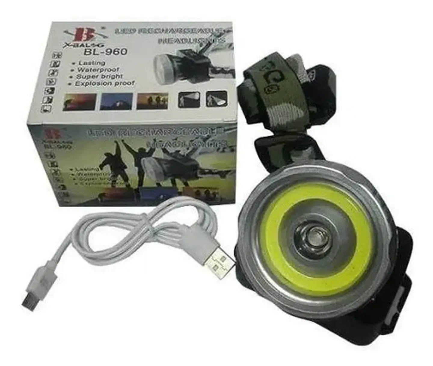 Linterna Minera Led  Camping Lampara Recargable 17405 4