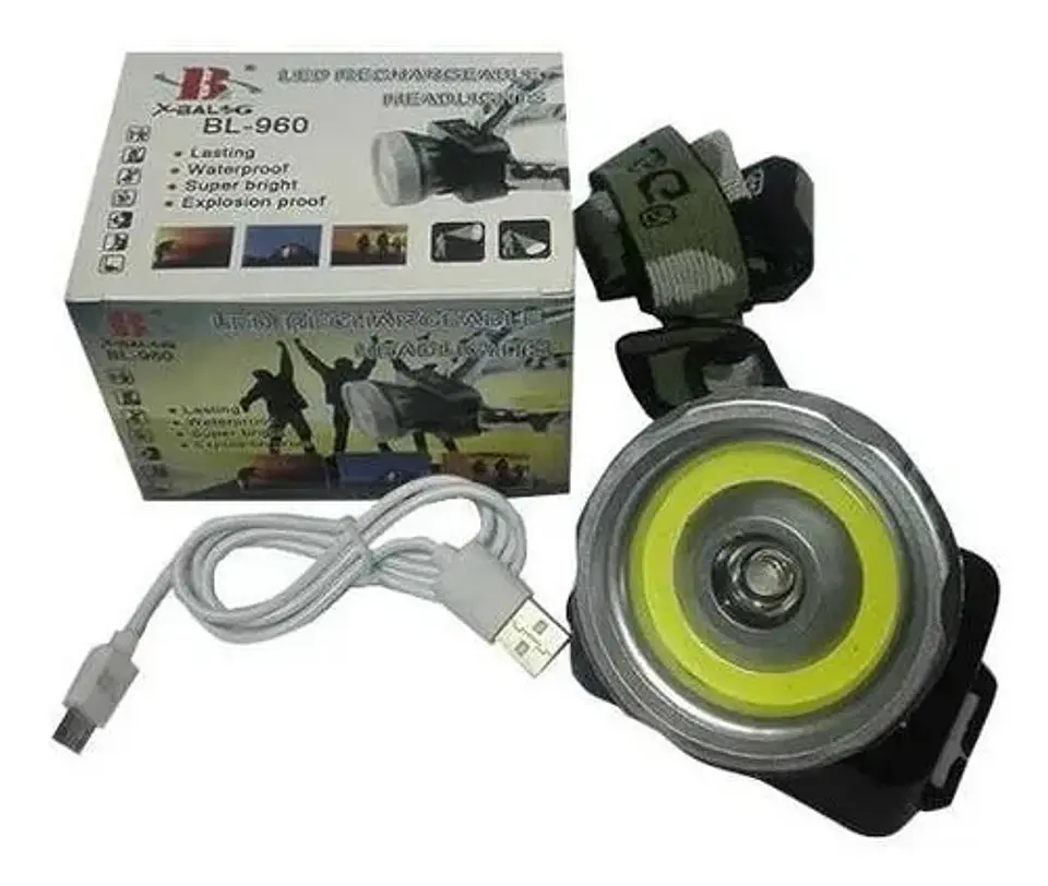 Linterna Minera Led  Camping Lampara Recargable 17405 4