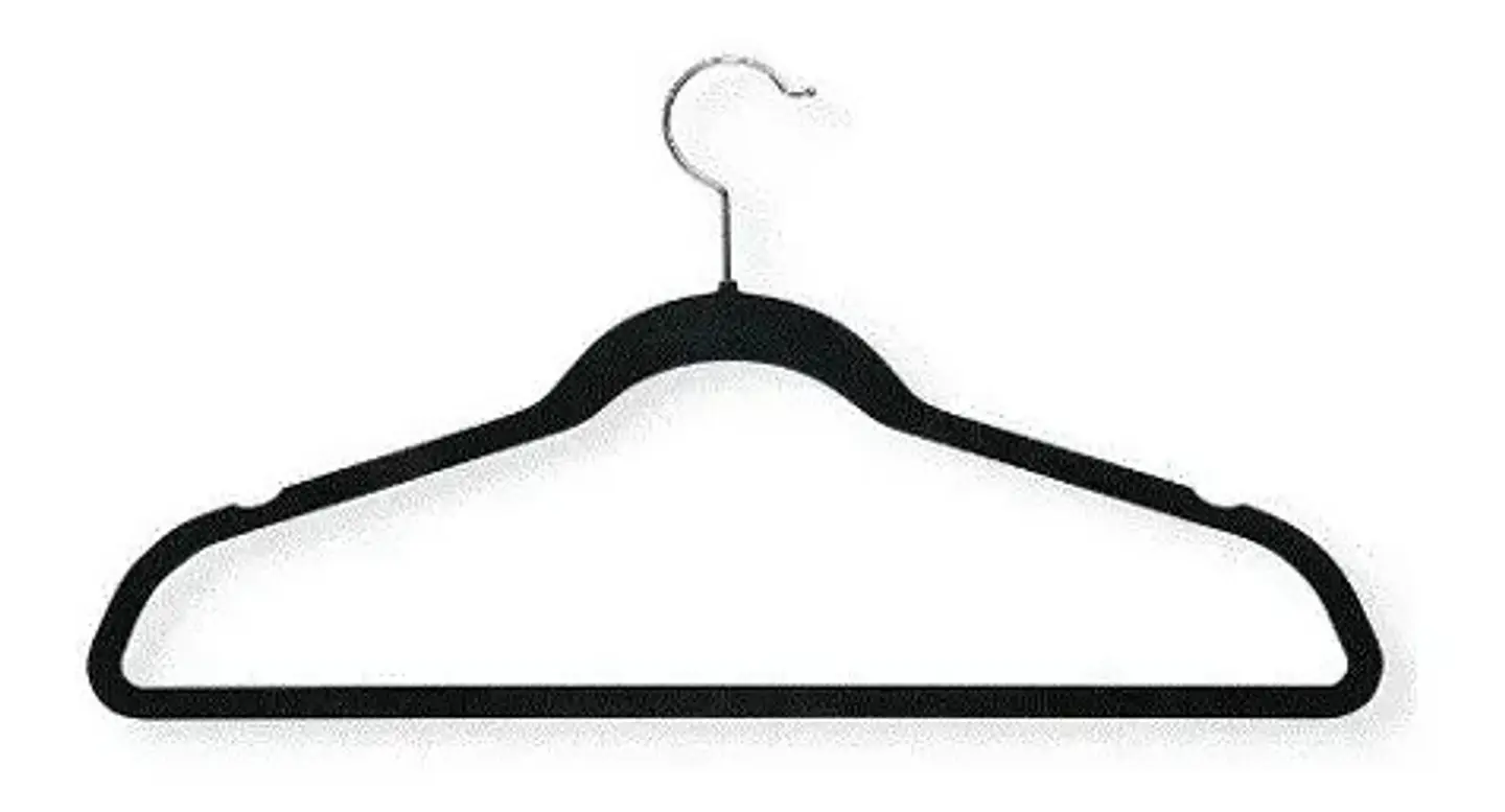 Perchas Veludo Negro Brookstone Ganchos Giratorios X50 Antideslizantes 2